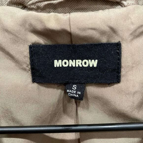 Monrow Tan/Brown Blazer Jacket - Size: Small - Picture 3 of 10